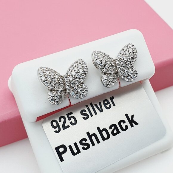 925 Sterling Silver Cubic Zirconia Earrings, U19254524 - Picture 5 of 10